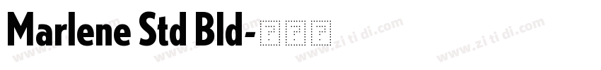 Marlene Std Bld字体转换
